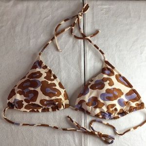 Bin40 New Womens Venus Swimsuit String Bikini Top Animal Print Size 32DD/34D/36C